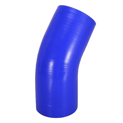X AUTOHAUX 76mm 3" ID 45 Degree Elbow Silicone Reducer Hose Silicone Hose Coupler Intercooler Tube Blue for Car Intercooler Intake Piping by X AUTOHAUX - Image 5