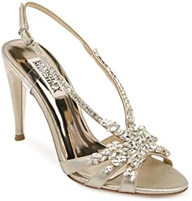 Badgley Mischka Women's Jacqueline II Heeled Sandal, Platino, 7 M US | Image 1