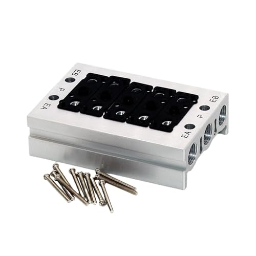 Colector de válvula solenoide SS5Y3-20 de 1 unidad para bloques neumáticos 3