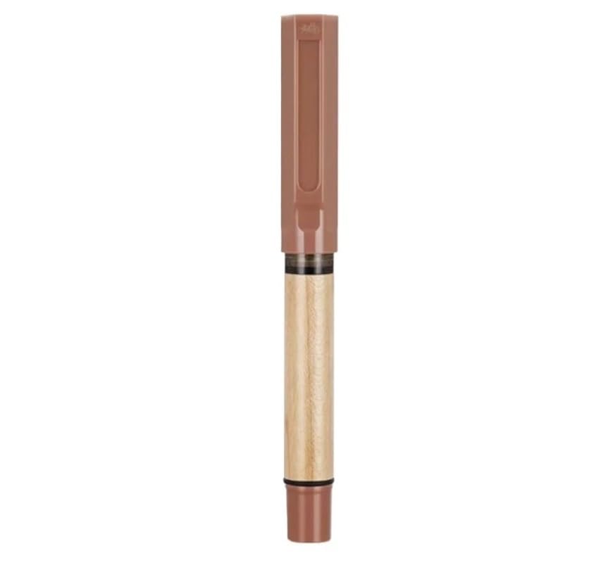 Stylo-plume en bois de luxe XMKT à plume F en bois vert noble pour calligraphie chic