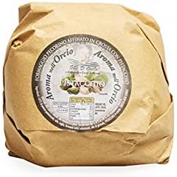 Pecorino curado en corteza de pistachos | Queso Pecorino | Típico de la Toscana | 500 gr | Producido con leche de oveja 100% italiana