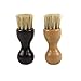 1 Pcs Shoe Polish Applicator Brush Wooden Handle Shoes Brush Pig Hair For Shoes Care Wood Color Fashion in practical