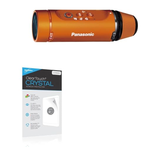 BoxWave Screen Protector Compatible With Panasonic HX-A1 - ClearTouch Crystal (2-Pack), HD Film Skin - Shields From Scratches