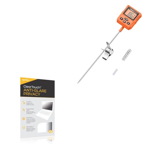 BoxWave Screen Protector Compatible with ThermoPro TP511 - ClearTouch Anti-Glare Privacy (2-Pack), Privacy Screen Protector Flexible Film Anti-Glare