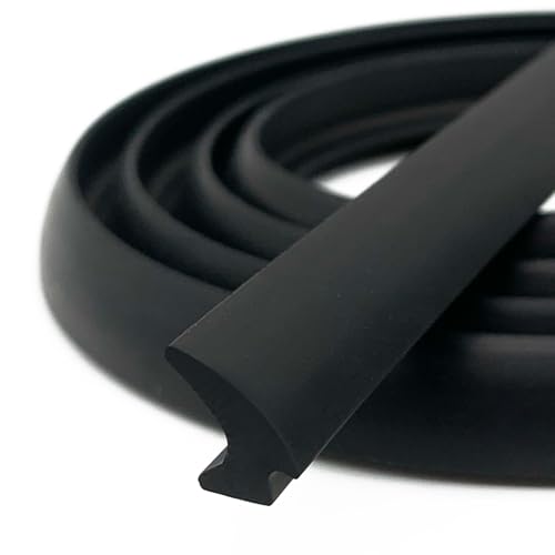 PACIXU RV Window Seal W: 1/4 x H: 1/2 Rubber Windshield Gasket RV Window Weather Stripping for Boat Vehicle Home Application and More 20Feet
