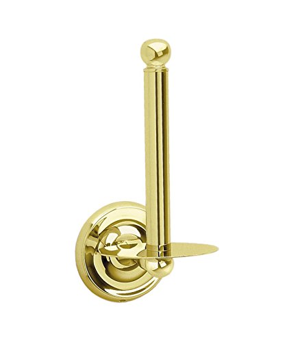 Smedbo SME, Polished Brass V220 Spare Toilet Roll Holder Wallmount