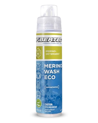 Fibertec Merino Wash Eco 8.4 fl oz (250 ml) – Liquid Wool Detergent for washing machine, Suitable for Wool & Merino Wool, bluesign® Certified, Made in...