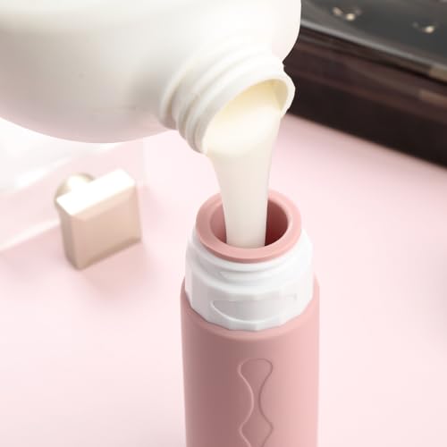Image of Gemice Travel Bottles for Toiletries, Tsa Approved, Travel Size Containers, BPA Free Leak Proof Tubs Refillable Liquid Accessories for Cometic Shampoo and Lotion Soap