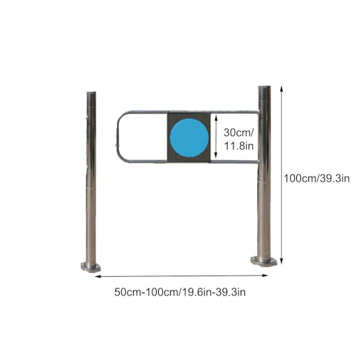 Puerta batiente automática autocirculante para mercados, almacenes y recintos: solución de Acceso Exterior unidireccional (90 cm/35,4 Pulgadas), para Libes & Par