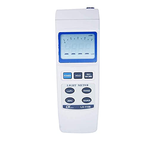Digital Lux Meter Exposure Meter Alongwith Factory Calibration Certificate (Range: 0 to 4,00,000 Lux) for Auditoriums, Theatres, Stadiums, Labs