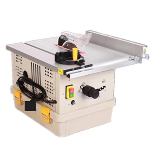Sierra de mesa eléctrica for madera compuesta sin polvo de 1,2 kW, sierra de mesa deslizante multifuncional for carpintería con corte de precisión integrado. Alta eficiencia