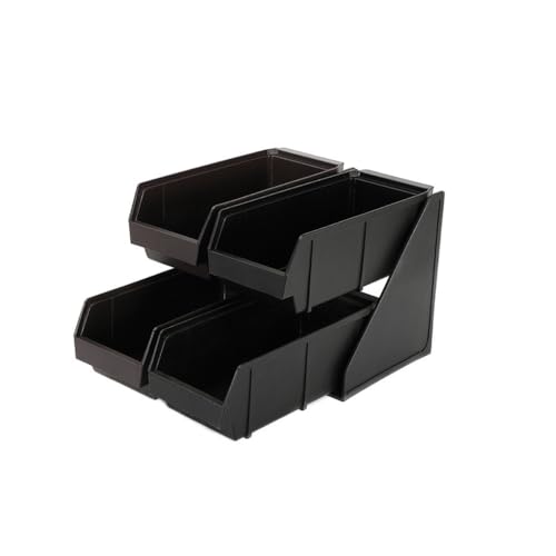 OGXN オーガナイザー カトラリー収納ケース 業務用多段収納 箸はしスプーンフォーク整理 レストラン カフェ ホテル 飲食店用 (4層)