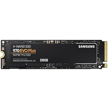 SSD Samsung 970 EVO Plus NVMe M.2 MZ-V7S250B/AM, tecnologia V-NAND, 250 GB