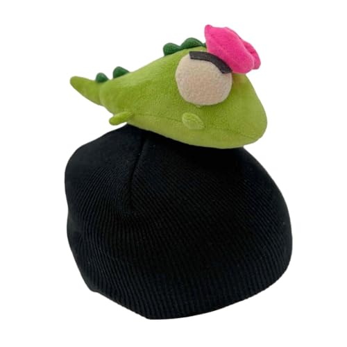 Yiju Snow Ski Helmet Cover Helmets Accessories Warm Cartoon Decorative Multifunction Birthday Gift Helmet Decoration Knitted Cap, Green Pink