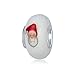 Bling Jewelry Christmas Santa Claus Sterling Silver Murano Glass Bead Fits Pandora