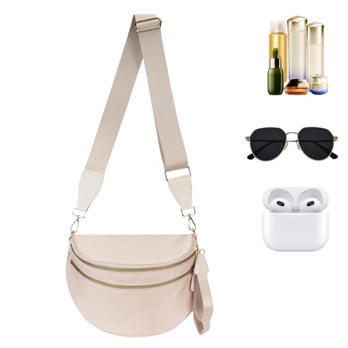 Sac à bandoulière en nylon pour femmes avec rangement spacieux et sangle réglable