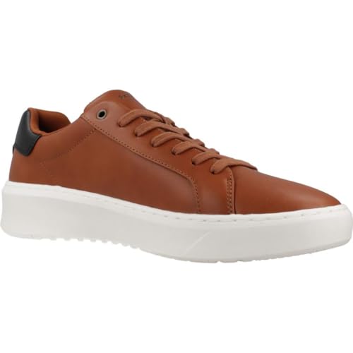 Skechers Herren Court Break Suit Sneaker Platform, Cognac Duraleather, 45 EU – Ansicht 5
