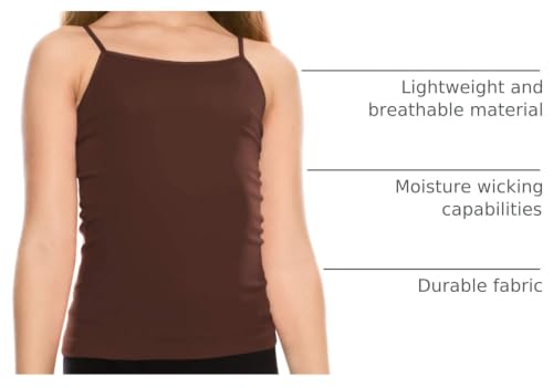 Image of Kurve Girl's Sleeveless Tank Top - Stretch Undershirts Cami Camisole, UV Protective Fabric, Rated UPF 50+ (Made in USA)