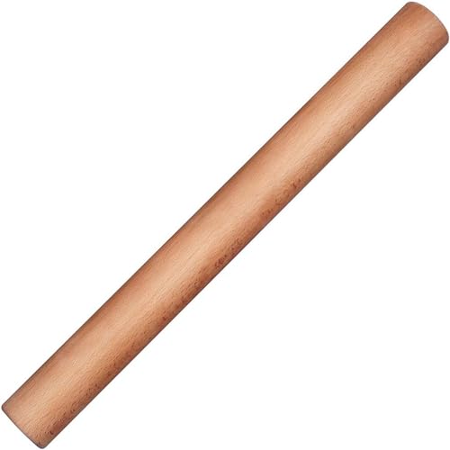 FUIN Wood Rolling Pin Wooden Dough RollerProfessional Dough Roller Wooden Mini Rolling Pins Kitchen Utensil Tool for Fondant Pasta Bread Pastry Cookies Pizza Pie Cylinder Style (2.7 * 25CM)