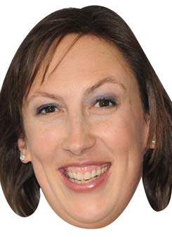 FoxyPrinting Miranda Hart Celebrity Cardboard Party Face Mask Fancy Dress