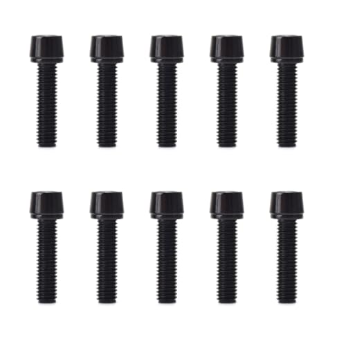 Ldabrye 10Pcs Bike Bike Handlebar Screw Socket Screw Stem Part 5x20mm/6x20mm Bicycles Stem Steel Bike Stem Screws