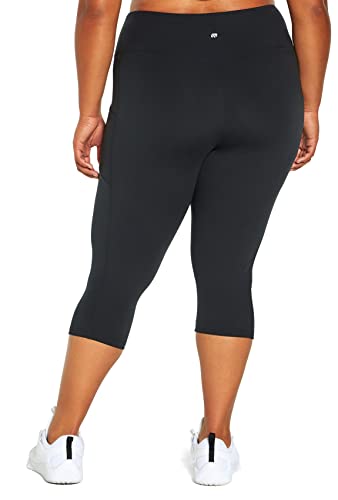 Marika Womens Plus Size Uma High Rise Pocket Tummy Control Capri Legging4