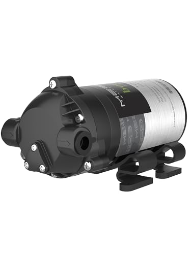 MEETOS RO Gold Booster Pump 100 GPD, RO Motor with Elbow Compatible with All Types of Domestic RO Water Purifier, Noiseless, Copper Wilding, Universal Type Motor, 2 Year Warranty