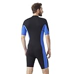 Hevto Men Wetsuit Shorty 2mm Neoprene Short Wet Suit for Surfing Diving Swimming Snorkeling Paddle Boarding - Image 3