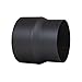 Produktbild LANZZAS Rauchrohr Ofenrohr Reduzierung Ø 130 mm auf Ø 120 mm schwarz Kaminofen Rohr Reduktion Ofenrohrreduzierung