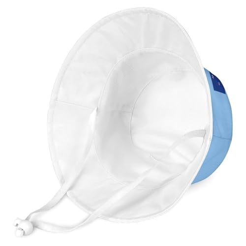 Kids Sun Hat New Zealand Flag Bucket Hat for Girls & Boys,Lightweight Nylon Packable Fun & Cool Reversible3