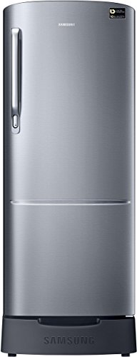 Image of Samsung 192 L 3 Star Direct Cool Single Door Refrigerator(RR20N182ZS8 /HL, RR20N282ZS8 /NL, Elegant Inox, Base Stand with Drawer, Inverter Compressor)