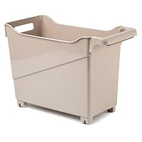 Carrello Portaoggetti In Plastica Con Ruote - Verde Pastello, 28x24x45cm - Per Pulizia E Cucina - Foto 9