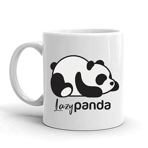 Vidha Impex Lazy Panda Printed Coffee Mug Ceramic Coffee Tea Milk Mugs Cup Gift for Girls Men Boys Kids Girlfriend Boyfriend Women Husband Wife Friend Brother Sister Gifting