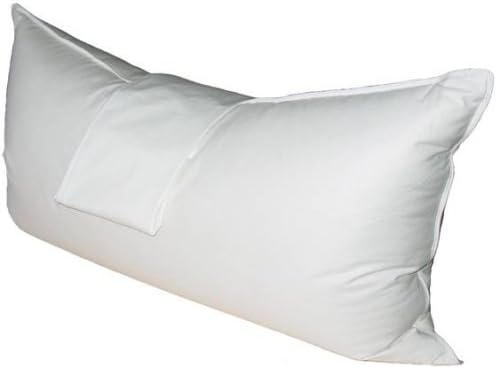 Natural Comfort PI2060-90 Hypoallergenic White Goose Down and Feather Body Pillow, King