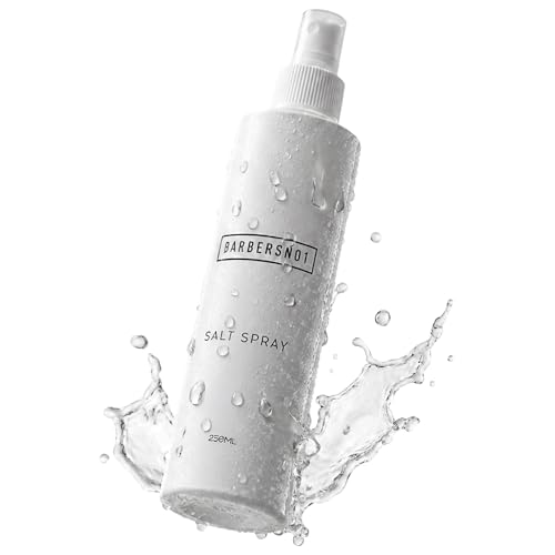 BARBERSNO1 Sea Salt Spray for Men Texturising & Volumizing Mist for Fine & Curly Hair Hydrated Textured Look with Natural Finish 250ml | Packaging May Vary