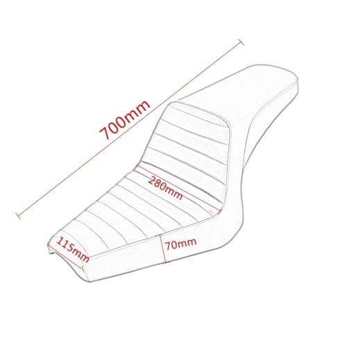 Cojín asiento motocicleta Bolt 950 XV950 XVS R C SPEC 2013-2019 cojines dos asientos negro 7
