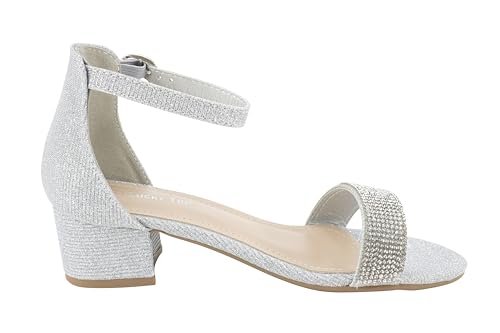 Image of Lucky Top Girls Dress Sandal Low Heel Ankle Strap