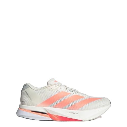 adidas Adizero Boston 13 M Chaussures unisexes, blanc foncé Luor gris, 45 1/3 EU