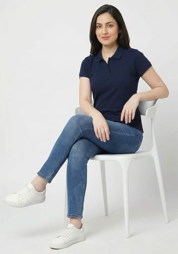 Image of Wear Your Opinion Womens Polo Collar Neck T-Shirt Top (Design: Solid)