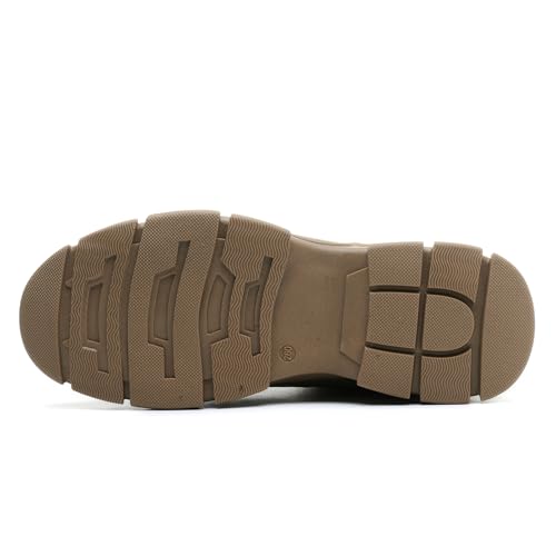 Work Boots for Men Safety Steel Toe Boots，Comfortable Industrial & Construction Shoes Puncture Proof Non Slip Mens Work Boots4