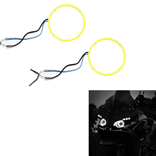 Image of Vagary Bajaj Pulsar RS 200 LED Angel Eyes Ring Light Projector Lens (White) | Vehicle Service Type : FOR KTM SMALL RING LIGHT