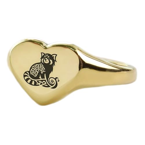 Bague panda roux en argent 925 plaqué or au style vintage