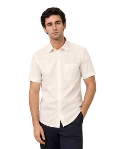 Image of Appel Touch Men's Cotton Blend Formal Shirt Half Sleeves
