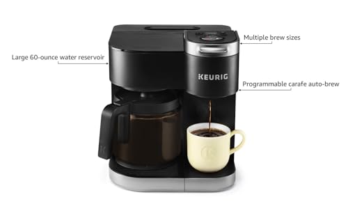 Keurig-K-Duo-Single-Serve-K-Cup-Pod-Carafe-Coffee-Maker-with-Multiple-Brew-Sizes-60oz-Removable-Reservoir-Programmable-Auto-Brew-Carafe-Gen-1-Black Keurig K Duo Single Serve K Cup Pod Carafe Coffee Maker with Multiple Brew Sizes 60oz Removable Reservoir Programmable Auto Brew Carafe Gen 1 Black