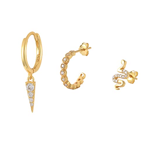 Boucles d'oreilles puces en argent anti-allergie lot de bijoux fantaisie femme
