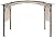 Universal Doubleton Steel Pergola Replacement Cover for Pergola Structures L-PG080PST, 85''x 208'' (Beige)
