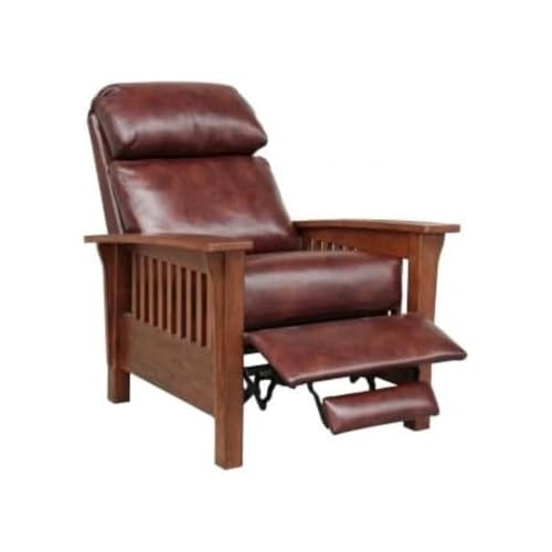 Mid Century Modern Recliner with Mahogany Arms