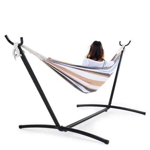Sweetcrispy Double Hammock with Stand