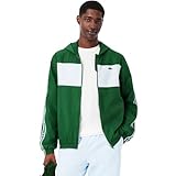 Lacoste Chaqueta Verde Deportiva con Bloques De Color Y Cinta De Logotipo