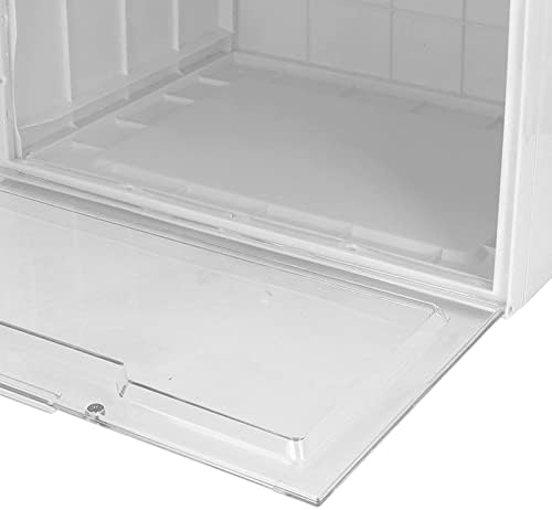 Kuuleyn Clear Shoe Boxes, Shoe Storage Box, Sneakers Dustproof Thickened Transparent Shoe Box Case Clear Plastic Stackable Shoe Storage Box(white)